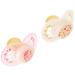 MAM Original Night pacifiers in a set of 2 rubber with pacifier box 6+ months pink fuchsia 2 Unit (Pack of 1)