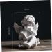 Alipis Decor Resin Crafts Reading a Book Staue Figure Unique Angel Ornaments Accessories Jam Dining Table - Buy Online on GoSupps.com
