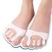 Jhtsole Toe Separator & Spacers - Cushioned Toe Slippers for Bale & Hammer Toes - 2 Pairs (White + Beige) | Comfort & Forefoot Support - Buy Online on GoSupps.com