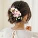 4 Pack Rose Flower Silver Wire Hair Combs - Women's Wedding Bridal Accessories - Buy Online on GoSupps.com
