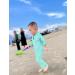 weVSwe Baby Boy Swimwear UPF 50+ Rash Guard with Crotch Zipper | Green Stripes | 18-24 Months - Buy Online on GoSupps.com