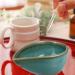 KALLORY Essential Oil Mixing Dish - Ceramic Spa Bowl for Facial Masks & Aroma Oils | Blue - Buy Online on GoSupps.com