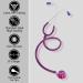 Buy Acoustic Stethoscope for Doctors & Medical Students - Lightweight Flexible Soft Ear Knobs - Purple | International Shipping Available - Buy Online on GoSupps.com