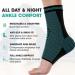 Modvel Foot & Ankle Brace Socks - Compression Sleeve for Sprained Ankle Support | Tendonitis Arthritis & Torn Ligaments - Unisex Sports Running | Turquoise Small - Buy Online on GoSupps.com