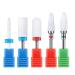 MELODYSUSIE Nail Drill Bits Set Ceramic Safety Professional 3/32 Inches to Polish Acrylic Gel Nails Remove Cuticle Tools for Electric Nail Files Drill Machine 5pcs Ceramic 5pcs