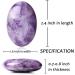 Buy XIANNVXI 2.4 Large Amethyst Worry Stones - Natural Polished Palm Gemstones for Healing & Reiki Energy - Buy Online on GoSupps.com