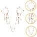 FRCOLOR Pearl Hairpin forehead ornament lolita hair clip tassel hair clip japanese hair clip flower hair barrettes japanese hair pin Hanfu Hair Clip alloy tassel hairpin Miss - Buy Online on GoSupps.com