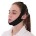 PPGE Home Anti Snoring Chin Strap Mouth Breathing Corrector Better Night's Sleep Chin Strap Snoring Solution Effectively Reduce Snoring(Color:Black)