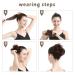 BARSDAR 100% Real Hair Extensions - Curled Messy Bun Hair Tie for Women & Girls (4P27# Brown Mix Blonde 2 pcs) - Buy Online on GoSupps.com