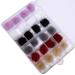 Nail Pom Ball 3D Detachable Nail Poms Charm Faux With Removable Base For Nail Art Design Nail Tip Decor Acrylic Nail Art Accessories Kit