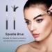 12 Pieces Eyebrow Brush Duo Eyebrow Brush and Spoolie Black Brow Tint Brush Fiber Angled Eyebrow Brush for Tinting Angled Eyebrow - Buy Online on GoSupps.com