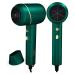 Ionic Hair Dryer, 1875W Blow Dryer with 1 Concentrator, Professional Hair Blow Dryer for Fast Drying, Lightweight Hairdryer for Travel, Cool, Heat and 2 Speed Settings, for Women and Kids Green