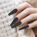 FRCOLOR 200PCs Long False Nails with Storage Box - Full Cover Black Fake Nails for Women & Nail Studios - Buy Online on GoSupps.com