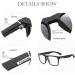 Fashion Square Blue Light Blocking Glasses for Men & Women - Black Clear Silver Options | Protect Your Eyes from Digital Strain - Buy Online on GoSupps.com