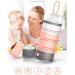 Queta 2pcs Baby Milk Powder Dispenser - Twist-Lock Stackable BPA Free Container for On-The-Go Feeding and Snack Storage - Buy Online on GoSupps.com