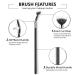 2PCS Mascara Fan Brush - Folding Lash Brush for Smooth Application & Natural Lifted Effects | Synthetic Fibre Eye Makeup Tool - Buy Online on GoSupps.com