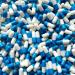 200 Size 00 Blue/White Empty Gelatin Capsules Gelatine Hard Pill Cases Self Fill