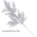 20Pcs Silver Christmas Tree Picks - Glitter Pine Branches for Holiday Crafts & Decor - Buy Online on GoSupps.com