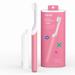 quip Kids Electric Toothbrush - Sonic Toothbrush with Small Brush Head, Travel Cover & Mirror Mount, Soft Bristles, Timer, and Rubber Handle - Pink