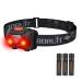 Boruit LED headlamp-head lamp red light AAA battery super hell 4 mode headlight for children adult camping running hiking fishing pink