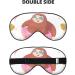 Sloth with Donuts Sleep Mask | Double-Sided Adjustable Eye Cover for Perfect Shading & Reduced Eye Edema | Soft & Comfortable Sleep Mask for Travel - Buy Online on GoSupps.com