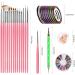 Nail Art Tools Nail Painting Brushes Dotting Pens Designers Manicure Tapes Kit Nail Art Tools - Buy Online on GoSupps.com