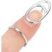 Stylish Finger Nail Ring Electroplated Copper Exquisite Firm Sturdy Finger Nail Cover Ring Birthday Gift for Festival Party for Dating Gathering(3044 Platinum) - Buy Online on GoSupps.com