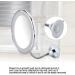 10 x 8 Easy to Install Suction Cup Makeup Mirror - Perfect for Makeup - Buy Online on GoSupps.com
