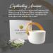 Four James & CO Eco-Friendly Soy Wax Candle - Luxurious 6oz Sea Salt & Sage with Exquisite Ceramic Artistry | International Shipping - Buy Online on GoSupps.com