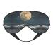 SSIMOO Moon and Sea Sleep Mask-Adjustable Breathable Fashionable Eye Mask for A Comfortable Sleep Experience Black