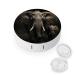 Contact Lens Case Elephant Black Print Plastic Contact Lens Case contact Lens Care Box ontact Lens Travel Box