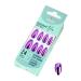 FEIlei 24x Press on Nails Glossy False Nails Full Cover Fake Nail for Women and Girls