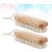 Buy Gleavi 2-St Cloth Washing Brush - Wooden Handle Cleaning Brushes for Shoes Coats & More | Eco-Friendly Bamboo & Bristle Design - International Shipping Available - Buy Online on GoSupps.com