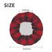 Moslion Classic Plaid Shower Cap - Red Black Gingham Buffalo Check Tartan Stripe | Large Reusable Double Layer Bath Cap for Stylish Hair Protection - Buy Online on GoSupps.com