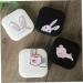 Buy Healeved 2pcs Portable Rabbit Colored Lens Holder Case Ideal for Contact Lenses | International Shipping Available - Buy Online on GoSupps.com