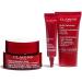 Clarins Gift Set | Super Restorative Collection 72.9ml | Worth 137 | Super Restorative Day Cream - All Skin Types 50ml Super Restorative Night Cream 15ml Total Eye Lift 7ml - Buy Online on GoSupps.com