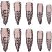 Justotry 24 Pcs Tartan Stiletto Fake Nails - Long Black French Press on Nails with Beautiful Pink Almond Patterns - Acrylic Extra Long False Nails for Women with Glue - Nail Art Black & Stiletto - Buy Online on GoSupps.com