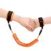 TOYESS 2.5M Anti Lost Wrist Link Belt 360 Rotate Security Elastic Wire Rope for Baby and Toddler Reins Safety Leash Wristband/Hand Harness for Walking and Travel Outside (Orange)