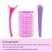 Spiral Curls Hair Rollers Set - 24 Heatless Curlers with Clips and Comb, Pink - Buy Online on GoSupps.com