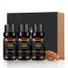 Therapeutic-Grade Aromatherapy Essential Oils Set Sandalwood Cinnamon Vetiver Essential Oils Set 100% Pure Aromatherapy Essential Oils Kit for Diffuser Massage Humidifier 3x10ml