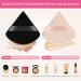 Auauy Triangle Makeup Powder Puffs - 6 PCs Washable & Reusable Sponges for Loose Powder & Foundation - 3 Black & 3 Skin Color - Buy Online on GoSupps.com