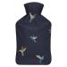 Hot Water Bottle With Lid Hummingbird And Birds Pattern Rubber Hot Water Bag For Pain Relief Cramps Foot Warmer Hot And Cold Therapy