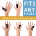Adjustable Trigger Finger Splint for Pain Relief - Left/Right Hand, Fits Curved/Bent Fingers - Black - Buy Online on GoSupps.com
