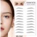 Stick On Eyebrows | Fake Eyebrows - 3D False Hair Like Peel Off Instant Transfer Brows For Women And Men Natural Strokes Shaping Aviere - Buy Online on GoSupps.com