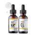 Clara's New York Hydrating Hyaluronic Acid Serum Face Bundle with Collagen Serum 1 Fl Oz each Daily Hydration Skincare Duo Gift Set (2 Items)