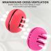 Buy Fauxomor Makeup Sponge Storage - 2 Pack Breathable Silicone Blender Travel Bag for All Sizes - Sustainable Cosmetic Tool - Red & Rose Red - Buy Online on GoSupps.com