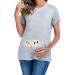 Maternity Short Sleeve Pregnancy Tee - Cute Funny Baby Twin Grey S T-Shirt for Pregnant Women - Buy Online on GoSupps.com