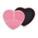 Mikikit Silicone Makeup Applicator & Cleaning Box - Pink Heart Shaped Brush Cleaner for All Makeup Brushes - Ideal for Quick & Easy Cleaning - Buy Online on GoSupps.com