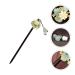 Lurrose Wooden Hair Stick with Resin Flower Tassel - Classical Chinese Hairpin for Bride, Kimono Hair Ornament - Buy Online on GoSupps.com