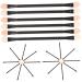 Healeved 30pcs Disposable Eye Shadow Stick Eyeshadow Double Ended Makeup Brush Lipstick Applicator Plastic